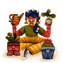 Composición creativa para ilustración: 3 Filtros | Oir, Decir y Ver. Ilustração digital projeto de Aura de Papel - 23.03.2021