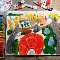 Mi Proyecto del curso: Sketchbook pictórico en gouache. Gouache Painting project by Claire de R - 03.23.2021