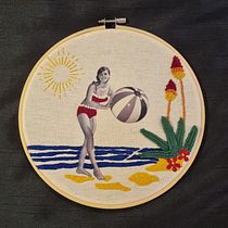 Meu projeto do curso: Bordado em fotografias sobre tela. Embroider project by ale_28 - 03.23.2021