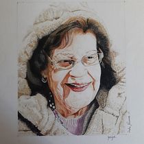 Mi proyecto del curso de @nestorcanavarro.   Mi yaya preciosa. Retrato realista a lápiz prysmacolor en papel fabriano  14×18.. Drawing, Portrait Drawing, and Realistic Drawing project by Lola Navarro - 03.24.2021