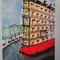 Project - Rue Lagrange Paris. Pintura em aquarela projeto de joskeventura - 29.03.2021