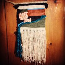My project in Introduction to Frame Loom Tapestry course. Tecido projeto de Valerie Egan - 24.03.2021