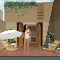 My project in Architectural Visualization Using Digital Collage course. Un projet de Design d'intérieur de alicia_sp - 25.03.2021