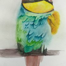My Bird project in Artistic Watercolor Techniques for Illustrating Birds course. Watercolor Painting project by anandanwar4 - 03.29.2021