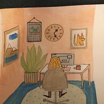 My project in Exploratory Sketchbook: Find Your Drawing Style course. Ilustração tradicional projeto de Maria Dykina - 25.03.2021