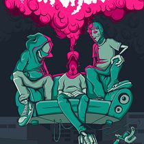 Parchados Hip Hop on the Street . Graphic Design, and Vector Illustration project by Josue Orozco Asipuela - 03.25.2021