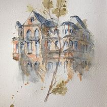 Nueremberg House. Ilustração com tinta, e Pintura em aquarela projeto de cttporky - 26.03.2021