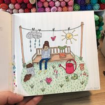 My project in Exploratory Sketchbook: Find Your Drawing Style course. Ilustração tradicional projeto de frauneumann - 26.03.2021