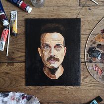 My project in  Realistic Oil Portraiture: Conveying Detail and Expression course. Oil Painting project by Floriane Vita - 03.26.2021