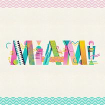 MIAMI - Illustrated Digital Lettering course. Een project van Traditionele illustratie y  Belettering van Valentino Coppi - 26.03.2021