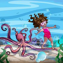 Meu projeto do curso: Ilustração de personagens dinâmicos. Children's Illustration project by Elaine Fagundes - 03.26.2021