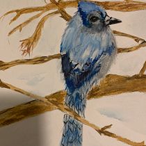 My project in Artistic Watercolor Techniques for Illustrating Birds course. Watercolor Painting project by Christine Combs - 03.27.2021
