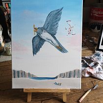 My project in Introduction to Surrealist Oil Painting course. Projekt z dziedziny Malarstwo olejowe i  Malarstwo użytkownika Floriane Vita - 27.03.2021