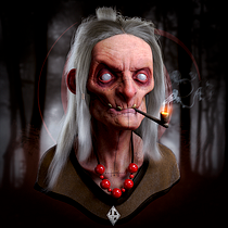 Blind Witch - Mi Proyecto del curso: Creación de pelo 3D con XGen de Maya  Ein Projekt aus dem Bereich 3D, 3-D-Modellierung, Design von 3-D-Figuren und 3-D-Design von Juan Carlos Muñoz Cabornero - 27.03.2021