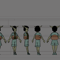 Meu projeto do curso: Design de personagens para animação com Photoshop. Character Animation project by isacpassis - 03.27.2021