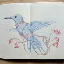 My project in Surrealist Illustration Inspired by Nature course. Traditional illustration, Pencil Drawing, and Sketching project by opdebeeck_anja - 03.27.2021