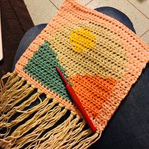 Mi Proyecto del curso: Intarsia crochet: teje tus propios tapices. Decoration, Fiber Arts, DIY, and Crochet project by maritavergara10 - 07.11.2021