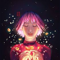 Mi Proyecto del curso: Iluminación y color para retratos digitales en Photoshop . Een project van Traditionele illustratie y  Digitaal schilderij van Sandra Valeriano - 28.03.2021