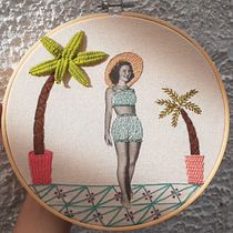 Mi Proyecto del curso: Bordado en fotografías sobre tela. Embroider project by Olivia Hernández - 03.28.2021
