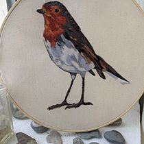 My project in Painting with Thread: Textile Illustration Techniques course. Bordado projeto de Maddy Edgington - 28.03.2021