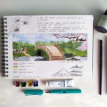 Mi Proyecto del curso: Cuaderno de viaje en acuarela. Watercolor Painting project by geijonoelia - 03.28.2021
