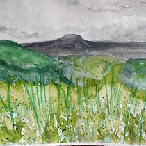 My project in  Natural Landscapes in Watercolor course, from Ipanema, Minas Gerais, Brazil. Een project van Aquarelschilderen van Liliane Oraggio - 28.03.2021