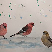 My project in Artistic Watercolor Techniques for Illustrating Birds course. Watercolor Painting project by jjackga - 03.29.2021