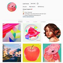 My Instagram Illustration Portfolio . Un projet de Illustration jeunesse, Marketing de contenu, Conception numérique, Dessin numérique, Illustration numérique, Peinture numérique, Growth marketing, Illustration traditionnelle et Instagram de Morgan Dugdale - 29.03.2021