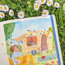 My project in Exploratory Sketchbook: Find Your Drawing Style course. Children's Illustration, Traditional illustration, Sketchbook, and Sketching project by yulken - 03.29.2021