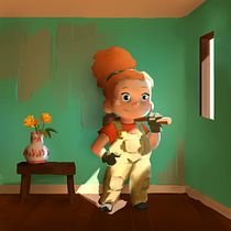 My project in Lighting Principles for Digital Painting course. Traditional illustration, and Lighting Design project by a_deloy - 03.28.2021