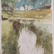 Mi Proyecto del curso:  Paisajes naturales en acuarela. Fine Arts, Painting, and Watercolor Painting project by dsimon1 - 03.30.2021
