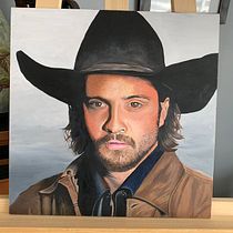 My project in  Realistic Oil Portraiture: Conveying Detail and Expression course. Oil Painting project by Melanie Knox - 03.30.2021