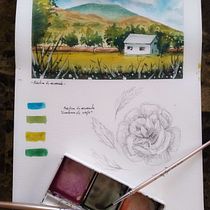 Mi Proyecto del curso: Cuaderno de viaje en acuarela. Watercolor Painting project by enyamaccomish - 03.30.2021