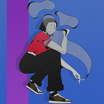 Smokey. Character Design, and Traditional illustration project by Amanda Medina - 03.30.2021