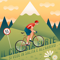 Life is like a bike ride. Un proyecto de Ilustración digital, Ilustración tradicional, Diseño gráfico e Ilustración vectorial de Carmen DM - 29.03.2021