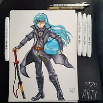 Mi Proyecto del curso: Coloreado con marcadores para dibujo manga. Manga, and Traditional illustration project by Fernando Antonio - 03.31.2021