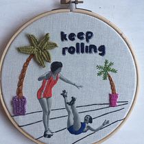 Meu projeto do curso: Bordado em fotografias sobre tela. Embroider project by paulinioc - 03.31.2021