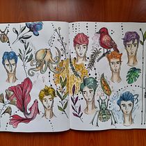 Mi Proyecto del curso: Técnicas de ilustración para desbloquear tu creatividad. Drawing, Fashion Design, Ink Illustration, and Watercolor Painting project by Alejandro Niño - 04.01.2021