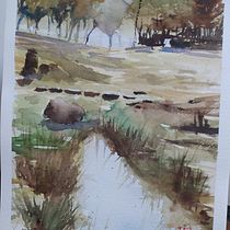 Mi Proyecto del curso:  Paisajes naturales en acuarela. Een project van Aquarelschilderen van Dita Carbone - 01.04.2021