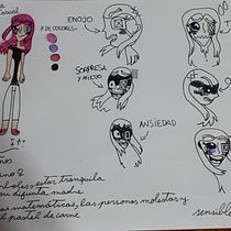 Mi Proyecto del curso: Creación de personajes manga Yarumi. Traditional illustration, Character Design, Comic, and Manga project by Victoria Pereira Ramirez - 03.30.2021