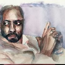 Mon projet du cours : Portrait à l'aquarelle Idriss. Watercolor Painting project by Fred Nowak - 04.01.2021