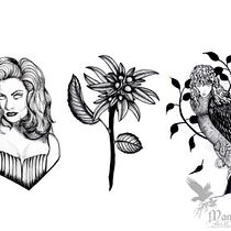 Mi Proyecto del curso: Diseño de tatuajes Blackwork. Un projet de Conception de tatouage et Illustration traditionnelle de Mandrágora - 01.04.2021