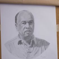 desenhando meu pai (técnica: grafite sobre papel). Realistic Drawing project by Felipe Lima - 03.25.2021