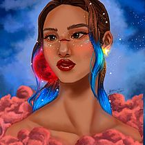 Meu projeto do curso: Retrato digital no Photoshop com um toque de fantasia. Digital Drawing, Digital Illustration, and Digital Painting project by raquelvasconcelos_rj - 04.01.2021