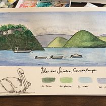My project in Watercolor Travel Journal course. Traditional illustration, Architectural Illustration, Watercolor Painting, and Sketchbook project by Sam Duong Woloszynski - 04.02.2021