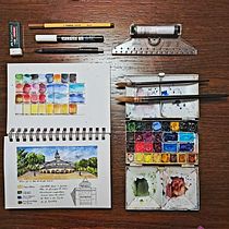 Mi Proyecto del curso: Cuaderno de viaje en acuarela. Paseo por la Casa de Campo, Madrid. Sketchbook project by mgpabm - 04.02.2021