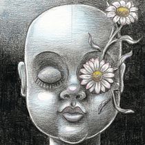 My project in Chiaroscuro Creative Portrait with Pencils course. Un projet de Dessin au cra , et on de Seymour Yang - 02.04.2021