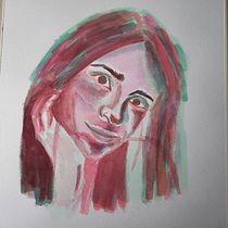 Mi Proyecto del curso: Retrato artístico en acuarela. Street Art project by indiraonate - 04.02.2021