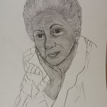 Mi Proyecto del curso: Retrato realista al carboncillo. Traditional illustration, Fine Arts, Drawing, Portrait Drawing, and Realistic Drawing project by María Enriqueta Alvarado Sánchez - 04.03.2021