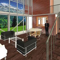 Mi Proyecto del curso: Diseño y modelado arquitectónico 3D con Revit. Un projet de Architecture, 3D, Architecture d'intérieur, Modélisation 3D, Architecture numérique , et ArchVIZ de Sebastián Viteri Acuña - 03.04.2021